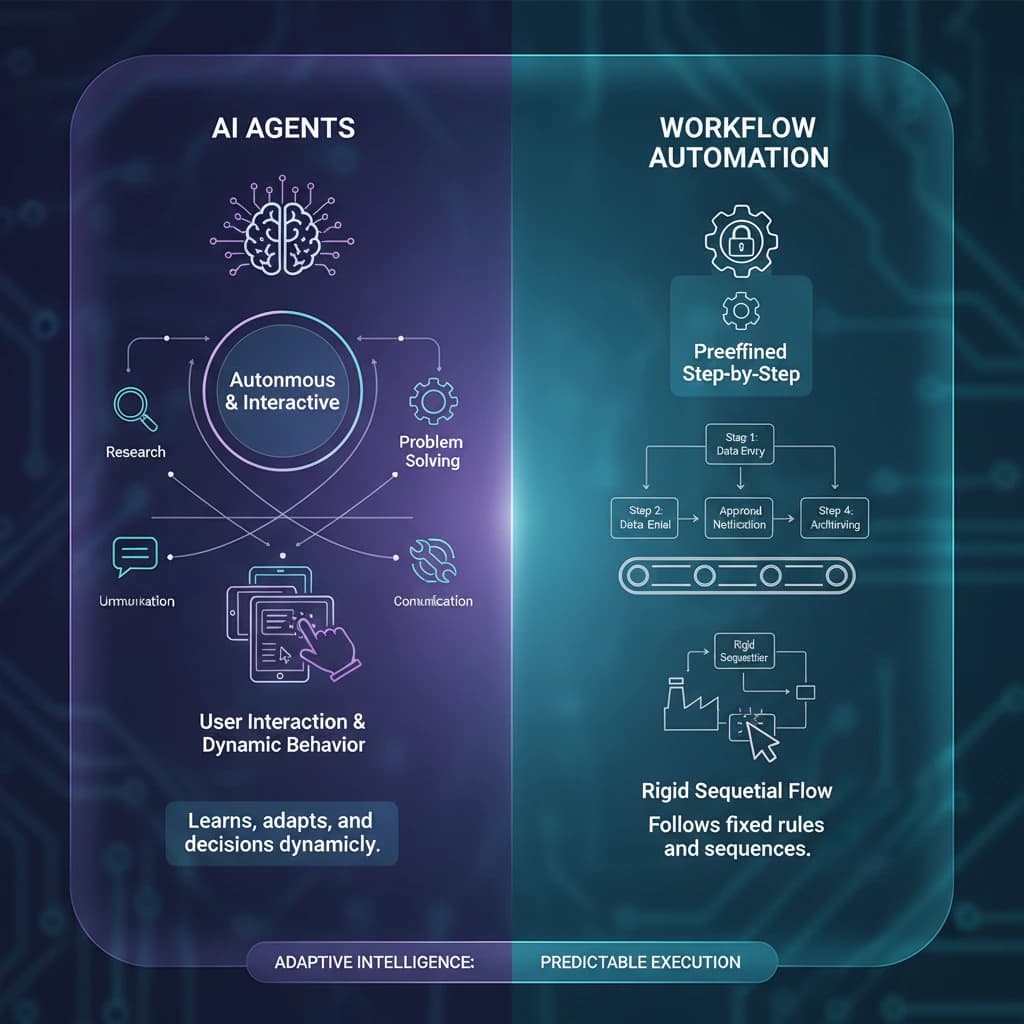 AI Agent Workflows vs Traditional Workflows: Complete Guide 2025
